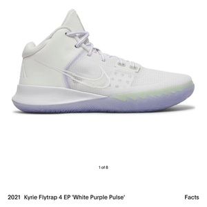 White Purple Pulse Nike Basketball/Volleyball Shoes